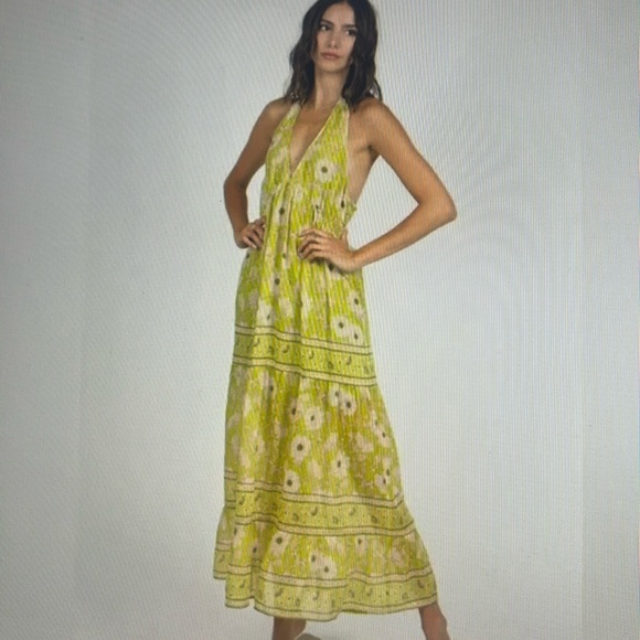 NWT Band of the Free Keahi Floral Halter Maxi Dress.  Size Small - Picture 1 of 3